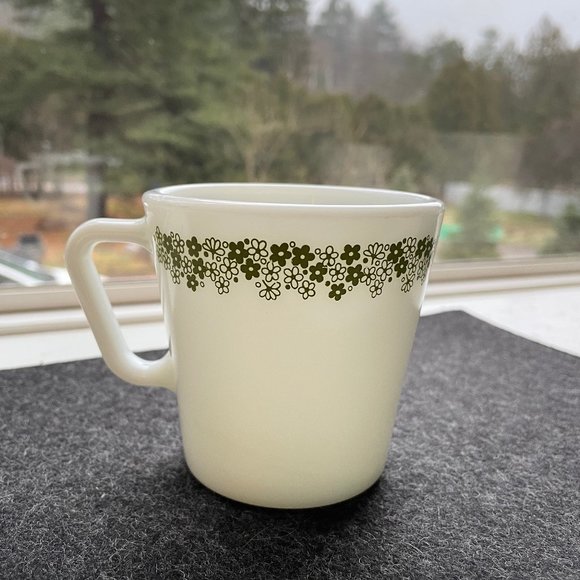 Vintage Pyrex #1410 Spring Blossom 3.5in Coffee Cup - Picture 5 of 5